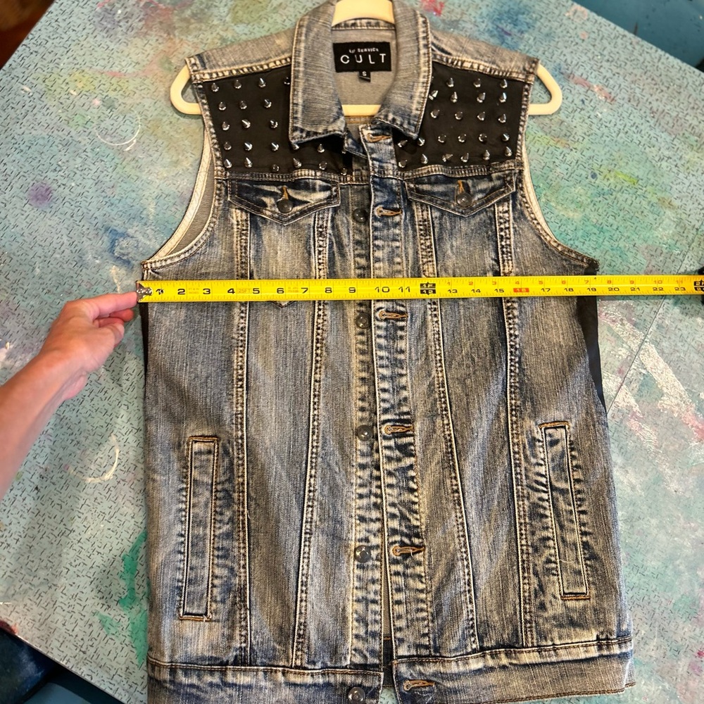Denim Studded Jacket - Picture 7 of 8